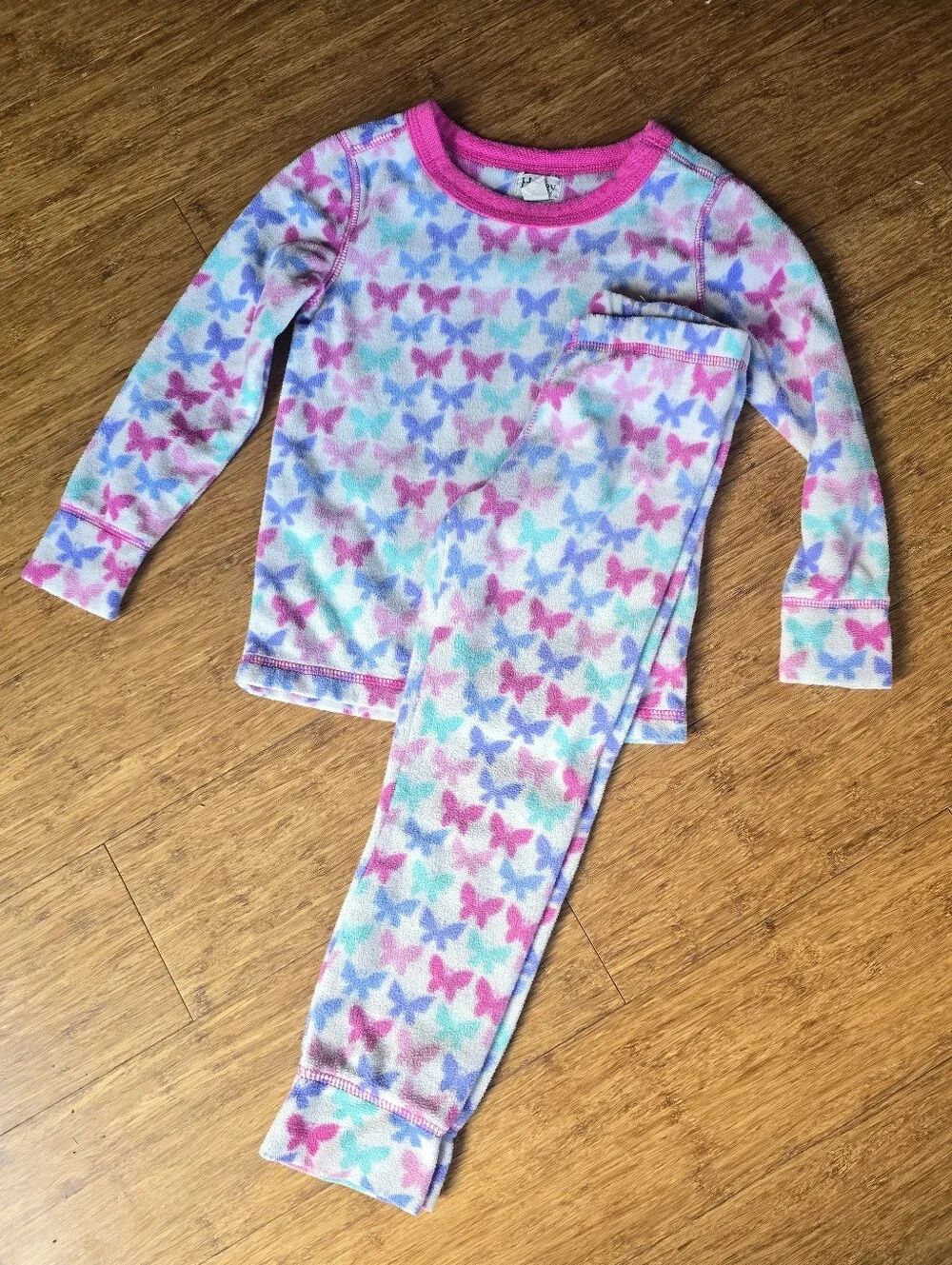 Hatley Fleece Butterfly Pajamas Size 3